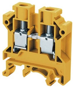 Connectwell, Connectwell 6.0 Standard Feed Through Pa Scr Terminal Block - CTS6UY (Pack Of 100 Qty)