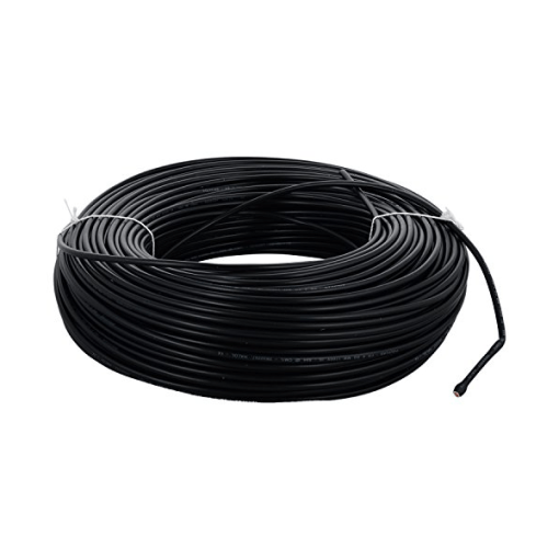 Finolex, Finolex 0.5 SQMM SINGLE CORE PVC INSULATED COPPER FLEXIBLE FRLS Cable  BLACK (100 Meters)