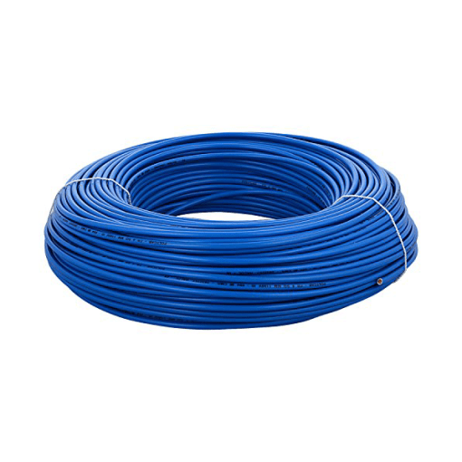 Finolex, Finolex 0.5 SQMM SINGLE CORE PVC Insulated  COPPER FLEXIBLE CABLE BLUE (100 Meters)