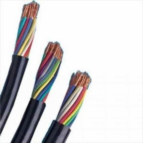 Finolex, Finolex 0.50 SQMM X 16 CORE PVC Insulated  & SHEATHED COPPER FLEXIBLE CABLE BLACK (100 Meters)