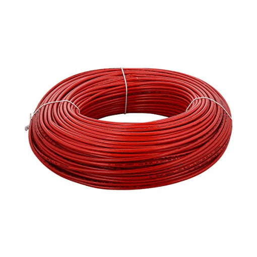 Finolex, Finolex 84/.3MM 6 SQMM 1 CORE RED COPPER FLEXIBLE Insulated  FRLS CABLE (Coil of 180 Metres)