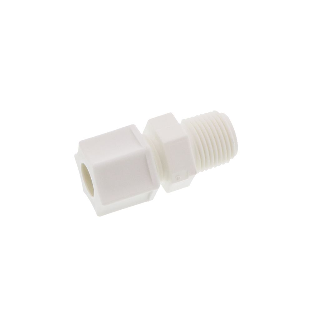 JACO Manufacturing Company, JACO 10-6-6-P-PG Polypropylene Male Connector 3/8 OD Tube x 3/8 MPT