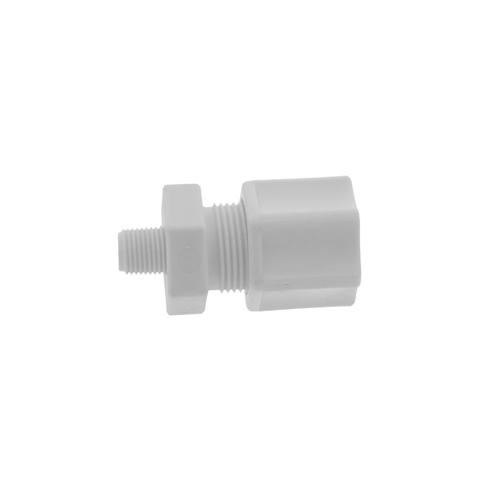 JACO Manufacturing Company, JACO 10-8-2-P-O Polypropylene Male Connector 1/2 OD Tube x 1/8 MPT