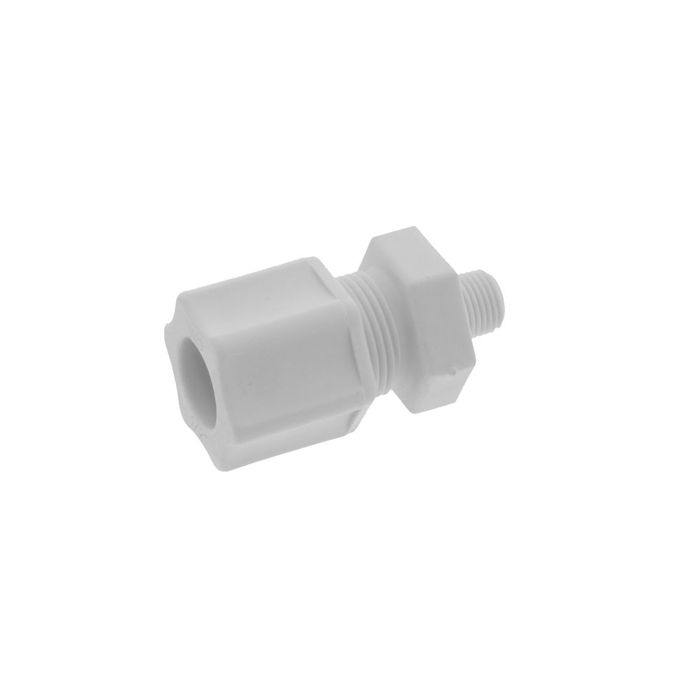 JACO Manufacturing Company, JACO 10-8-2-P-O Polypropylene Male Connector 1/2 OD Tube x 1/8 MPT