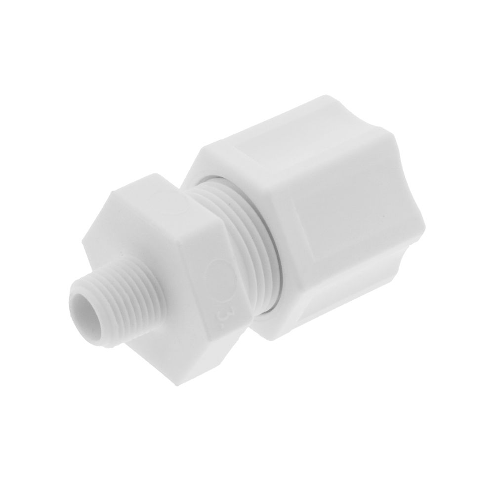 JACO Manufacturing Company, JACO 10-8-2-P-PG Polypropylene Male Connector 1/2 OD Tube x 1/8 MPT