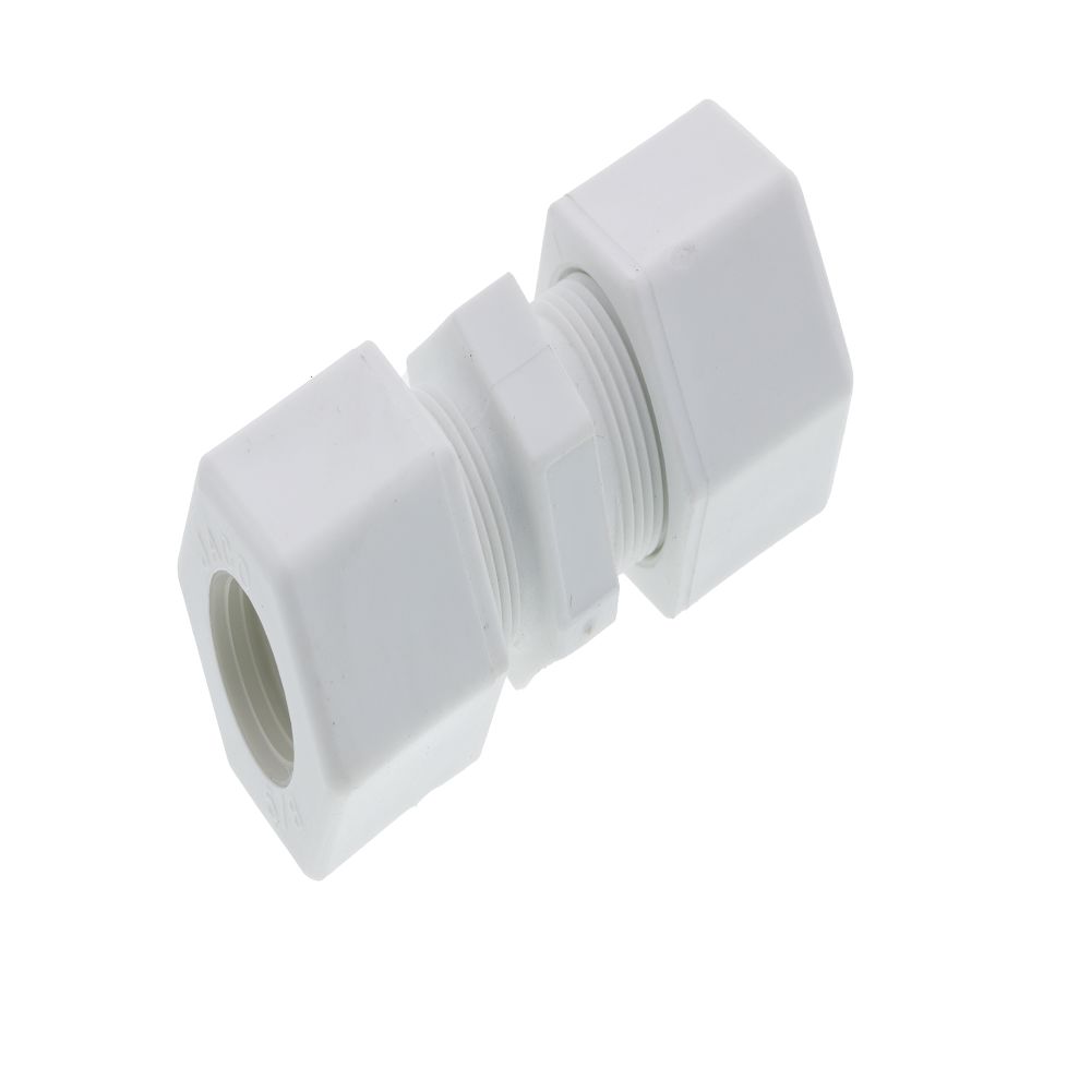 JACO Manufacturing Company, JACO 15-14-P-PG Polypropylene Union Connector 7/8 OD Tube x 7/8 OD Tube