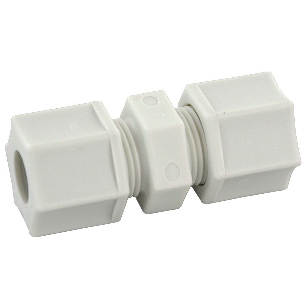 JACO Manufacturing Company, JACO 15-14-P-PG Polypropylene Union Connector 7/8 OD Tube x 7/8 OD Tube