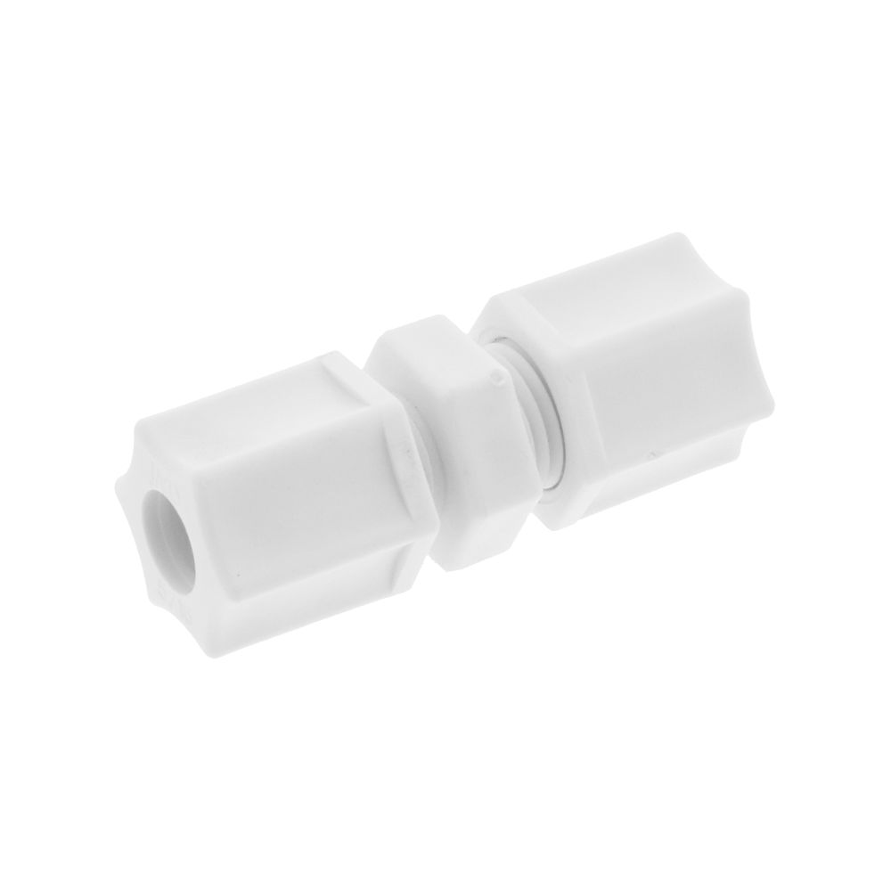 JACO Manufacturing Company, JACO 15-5-P-PG Polypropylene Union Connector 5/16 OD Tube x 5/16 OD Tube