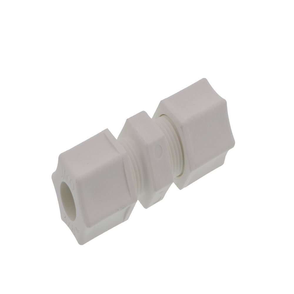 JACO Manufacturing Company, JACO 15-6-P-O Polypropylene Union Connector 3/8 OD Tube x 3/8 OD Tube