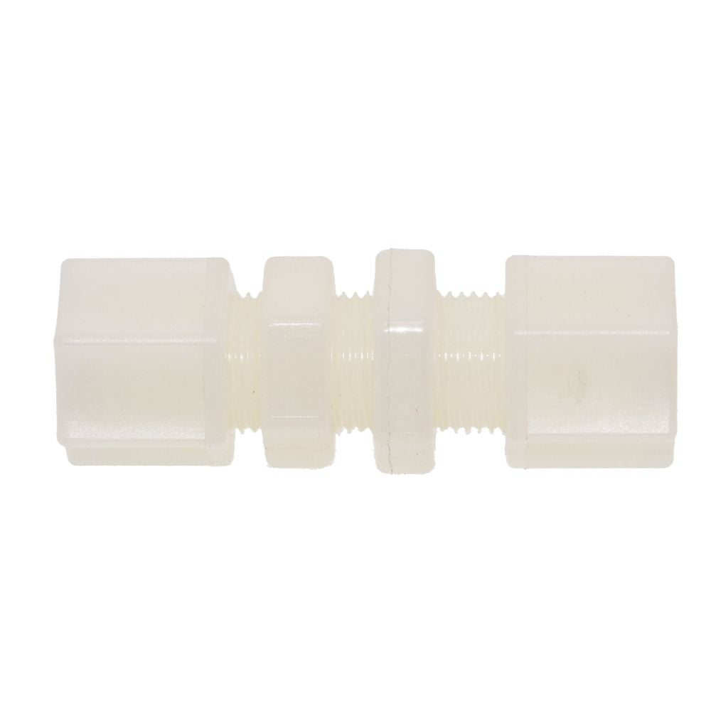 JACO Manufacturing Company, JACO 20-6-N-PG Bulkhead Union 3/8 OD x 5/8 Comp Thread Nylon Gripper Nut