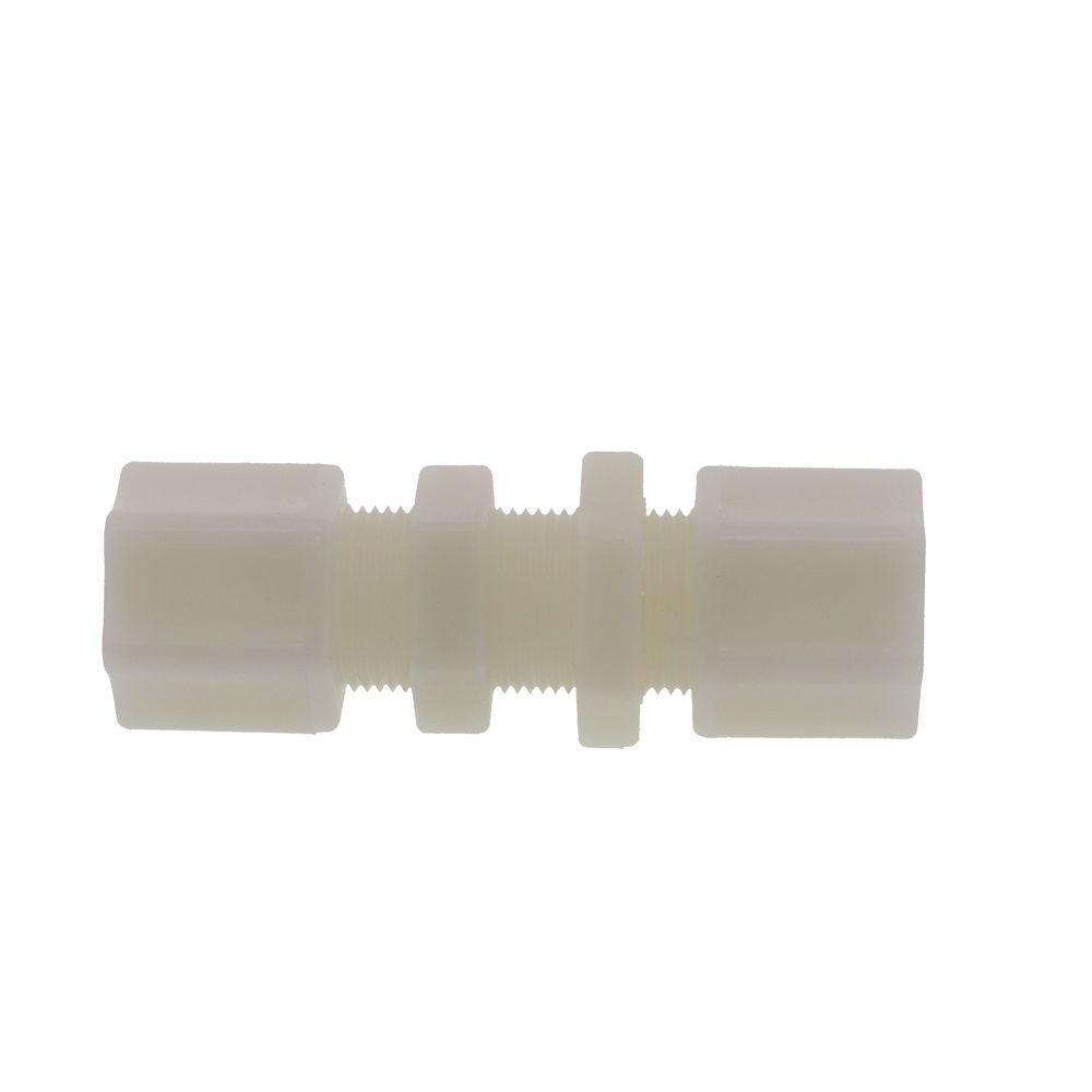 JACO Manufacturing Company, JACO 20-8-N-O Nylon Bulkhead Union 1/2 OD Tube x 1/2 OD Tube