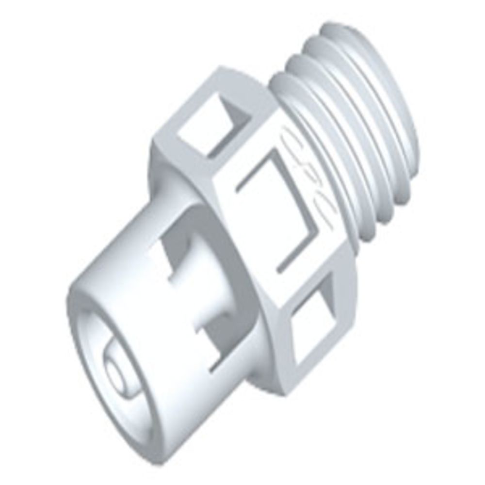 Colder Products, KS270 Straight Fitting Natural PVDF 1/4-28 UNF x 1/16 HB