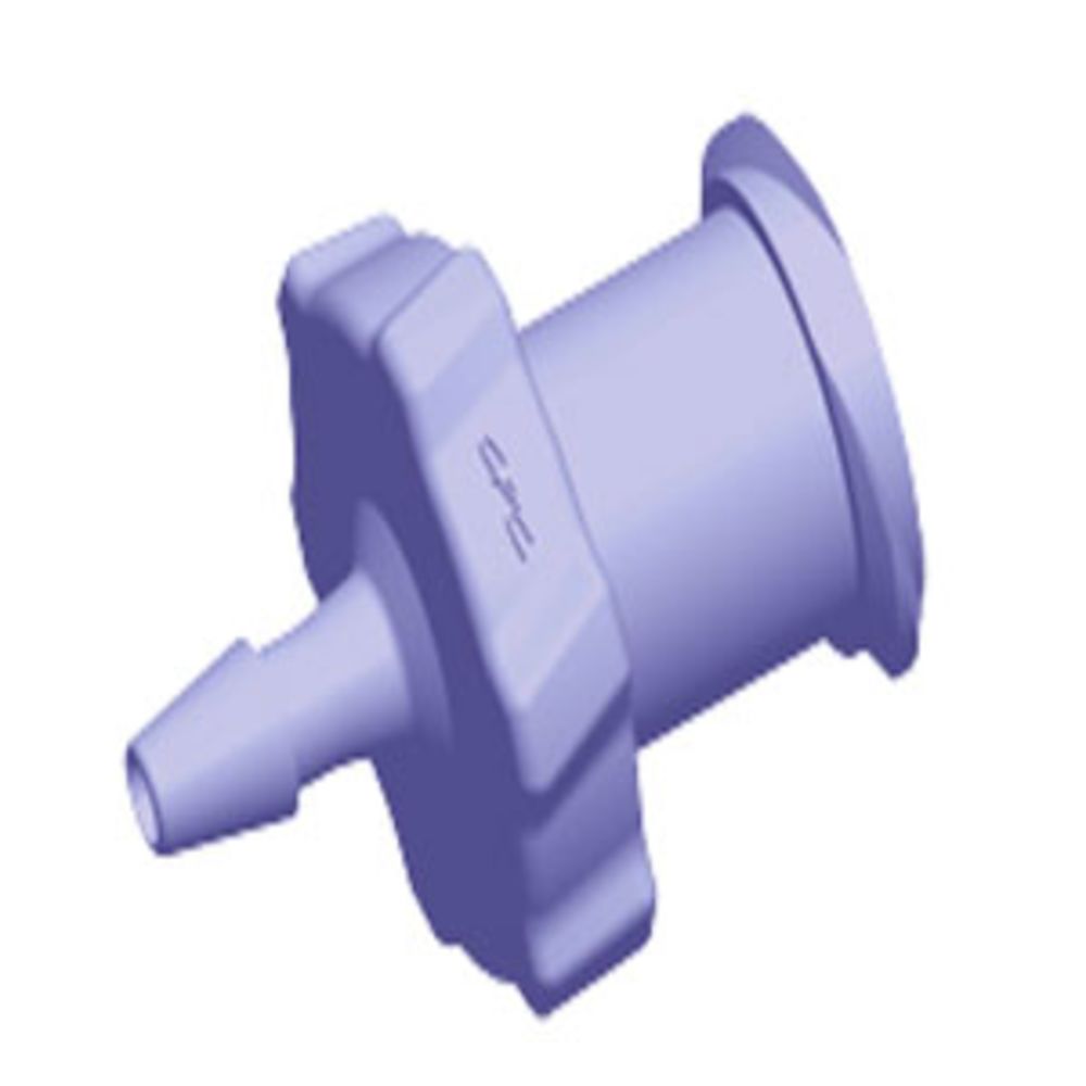 Colder Products, LF2191 Luer Fitting Purple Tint Polycarbonate Female Luer X 1/16 HB