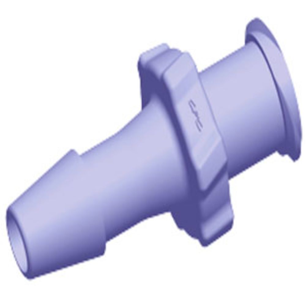 Colder Products, LF5191 Luer Fitting Purple Tint Polycarbonate Female Luer X 5/32 HB