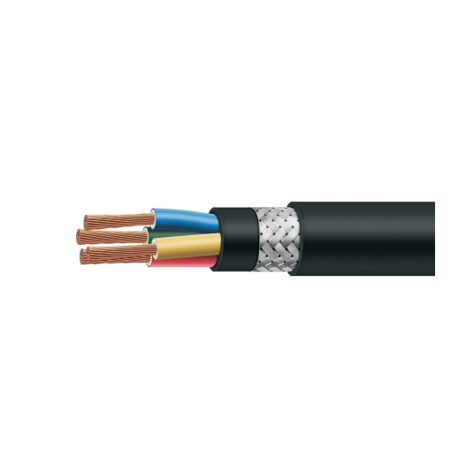 Polycab, Polycab 0.75 Sqmm, 10 core Overall Tinned Cu Braided Pvc Sheathed Flexible Unarmoured Cables (100 Meter)